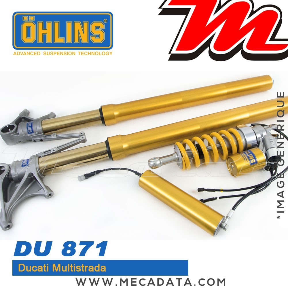 Amortisseur Ohlins DUCATI MULTISTRADA 1200 (2010-2012) DU 871 MECHATRONIC (Ec-kit)