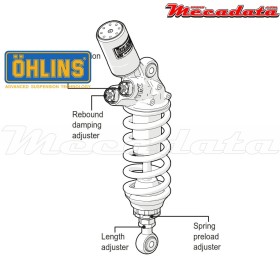 Amortisseur Ohlins DUCATI 1299 PANIGALE S (2015-2016) DU 360 TTX GP (T36PR1C1L)