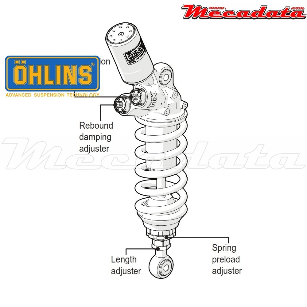 Amortisseur Ohlins DUCATI 1299 PANIGALE S (2015-2016) DU 360 TTX GP (T36PR1C1L)