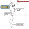 Amortisseur Ohlins GAS GAS EC 450 F (2013-2013) GG 1387 PFP TTX (T44PR1C2)