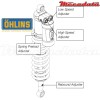 Amortisseur Ohlins GAS GAS EC 250 F (2013-2013) GG 1389 TTX (T44PR1C2)