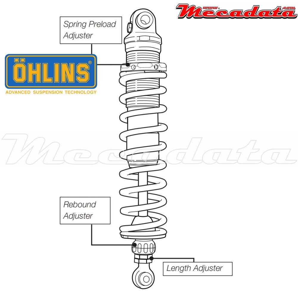 Amortisseur Ohlins HARLEY-DAVIDSON V-ROD VRSCB (2004-2015) HD 928 (S36DR1L)