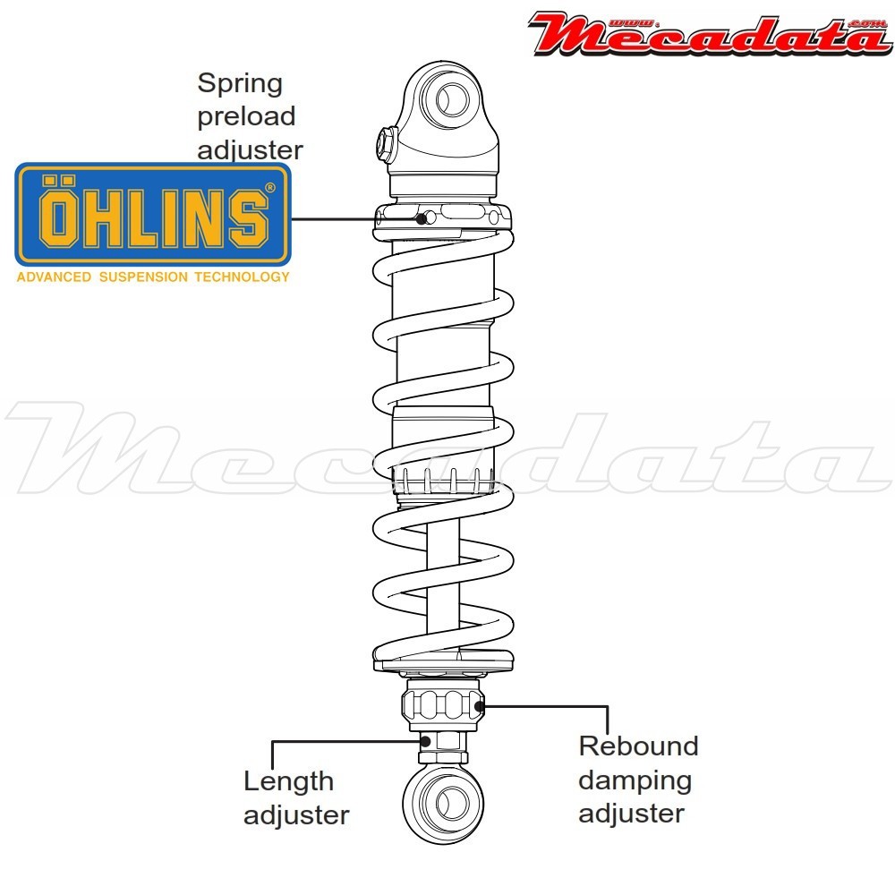 Amortisseur Ohlins HARLEY-DAVIDSON FL TOURING (1990-2015) HD 774 (S36DR1L)