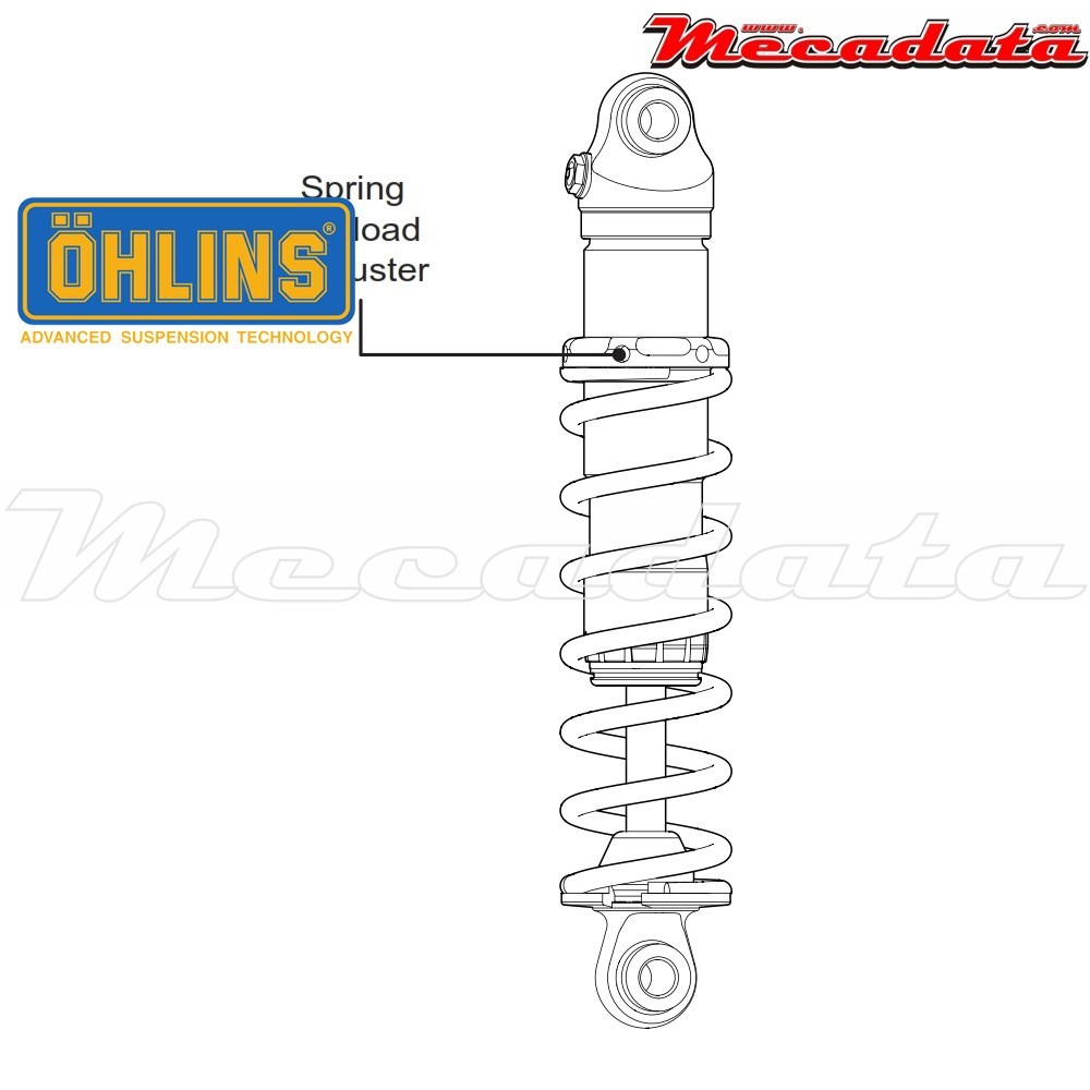 Amortisseur Ohlins HARLEY-DAVIDSON XL SPORTSTER (2004-2015) HD 751 (S36D)