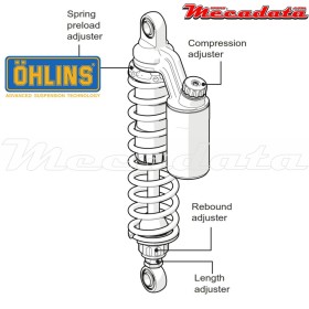 Amortisseur Ohlins HARLEY-DAVIDSON XL SPORTSTER (2004-2015) HD 756 (S36PR1C1L)
