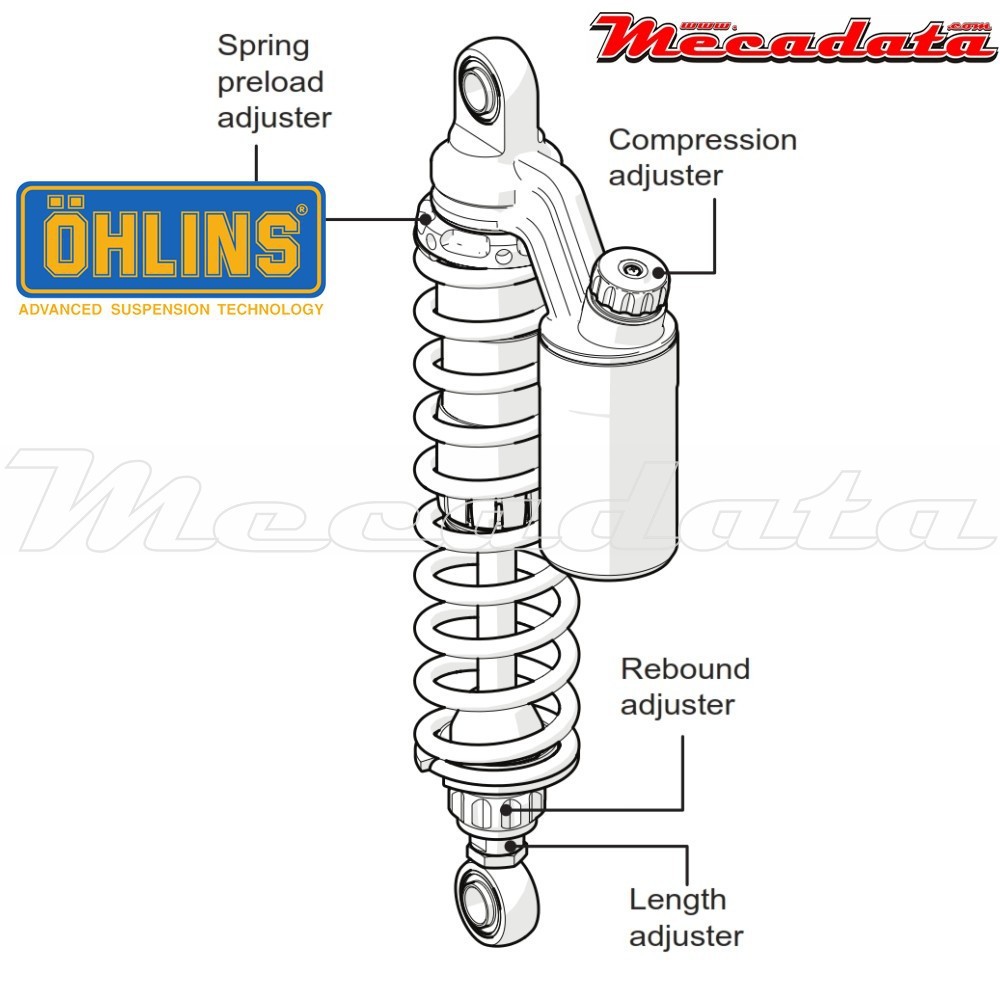 Amortisseur Ohlins HARLEY-DAVIDSON XL SPORTSTER (2004-2015) HD 756 (S36PR1C1L)