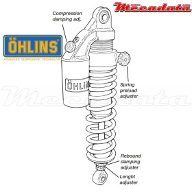 Amortisseur Ohlins HARLEY-DAVIDSON XLH (1990-2015) HD 144 (S36PR1C1LB)