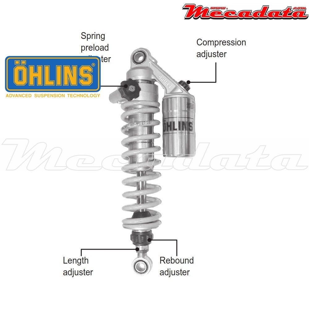 Amortisseur Ohlins HARLEY-DAVIDSON FXD DYNA DYNA GLIDE CUSTOM FXDC (1991-2015) HD 219 (S36PR1C1LB)