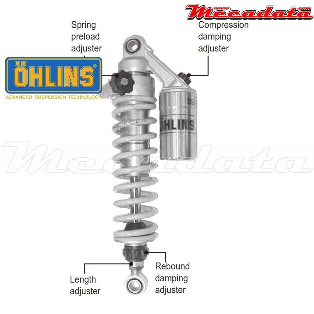 Amortisseur Ohlins HARLEY-DAVIDSON FXD DYNA DYNA WIDE GLIDE FXDWG (1991-2015) HD 215 (S36PR1C1LB)
