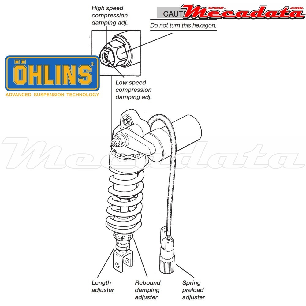 Amortisseur Ohlins HONDA RC 51 (2002-2006) HO 204 (S46PR1C2LS)