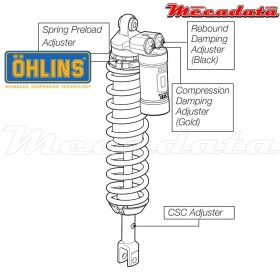 Amortisseur Ohlins HONDA CRF 150 (2006-2016) HO 990 TTX 44 (T44PR1C1)
