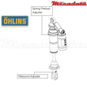 Amortisseur Ohlins HONDA CRF 150 (2006-2016) HO 1690 (S46PR1C2)