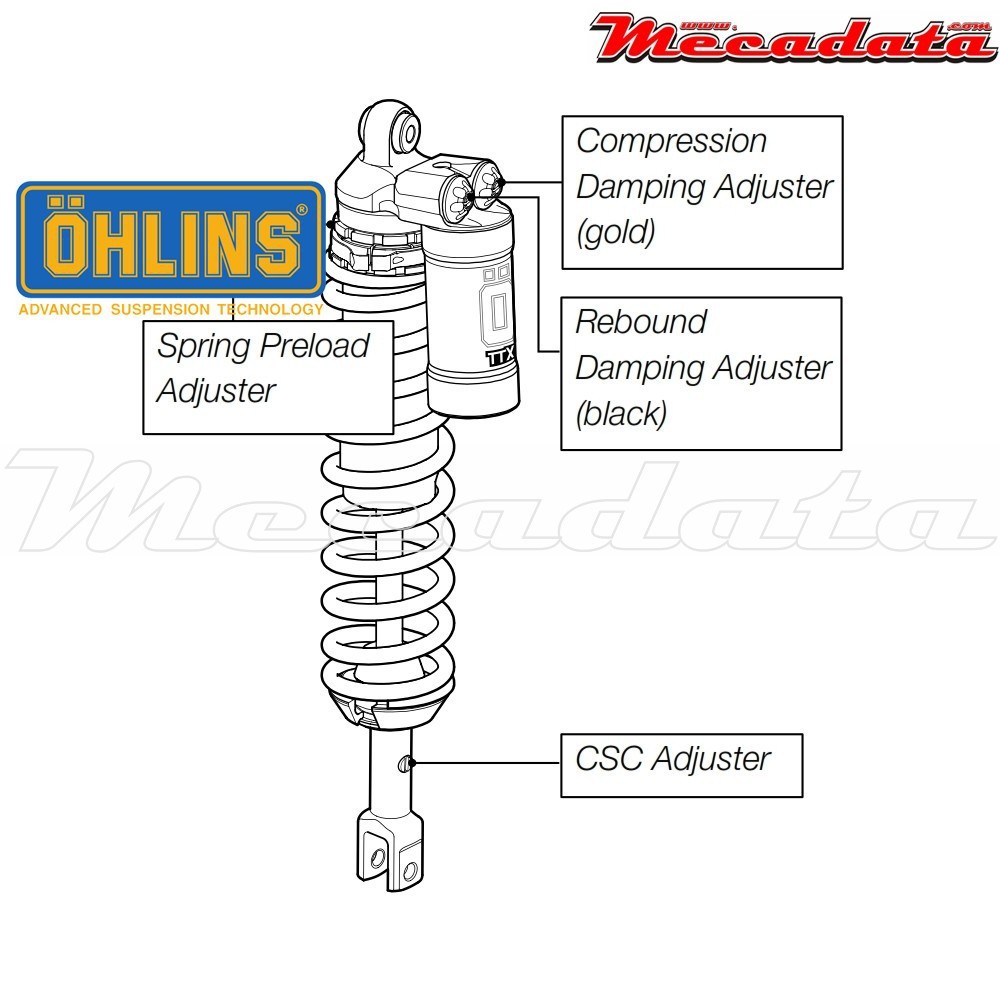 Amortisseur Ohlins HONDA CRF 250 (2008-2009) HO 993 PFP TTX (T44PR1C1)