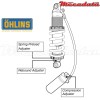 Amortisseur Ohlins HONDA CBR 600 F (2011-2012) HO 107 (S46HR1C1)