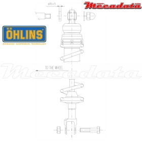 Amortisseur Ohlins HONDA CB 1100 R (1981-1984) HO 153 E (S36E)