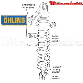 Amortisseur Ohlins HONDA CB 1100 R (1981-1984) HO 146 PFP (S36PR1C1LB)