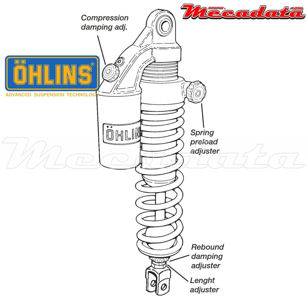 Amortisseur Ohlins HONDA CB 1100 R (1981-1984) HO 146 PFP (S36PR1C1LB)