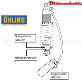 Amortisseur Ohlins HONDA CB 600 F HORNET (2007-2012) HO 107 (S46HR1C1)