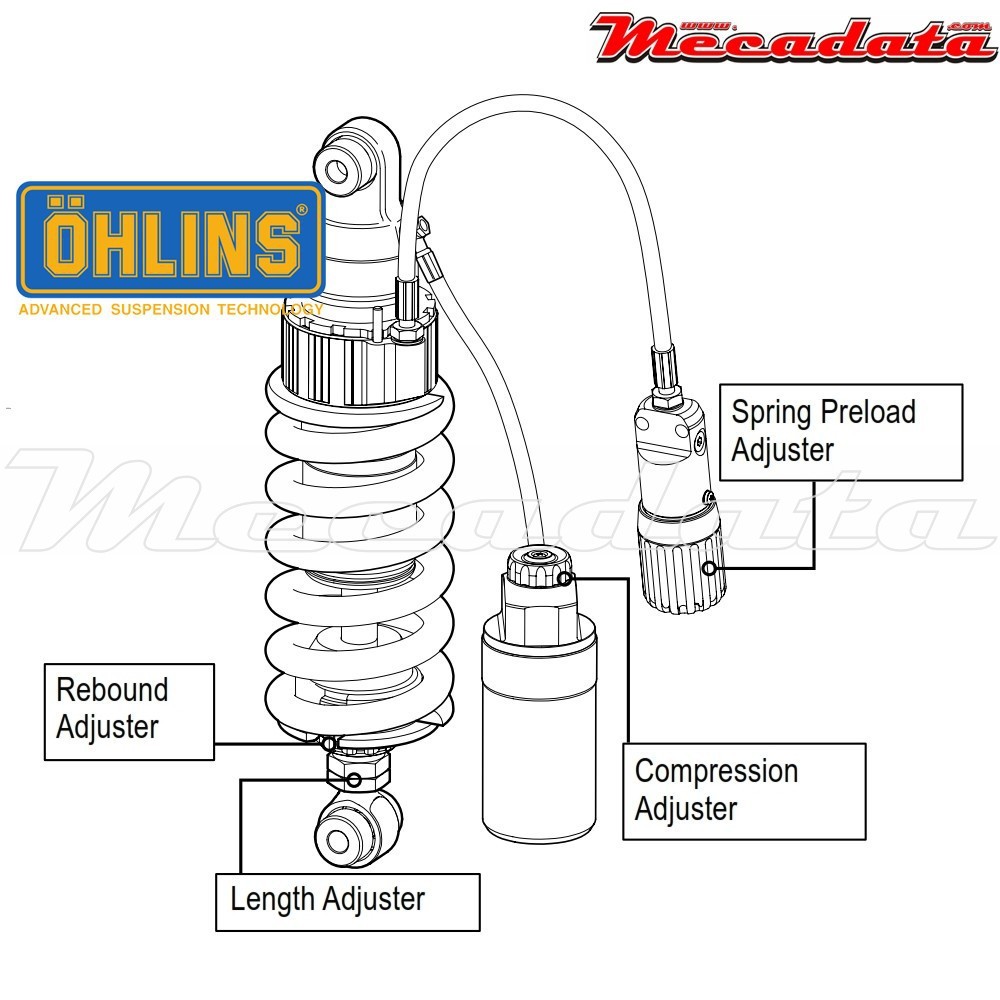 Amortisseur Ohlins HONDA VFR 800 X CROSSRUNNER (2011-2016) HO 105 (S46HR1C1LS)