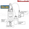 Amortisseur Ohlins HONDA VFR 800 X CROSSRUNNER (2011-2016) HO 105 (S46HR1C1LS)